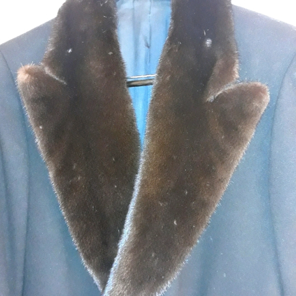 Bespoke Mink & Cashmere 42s overcoat